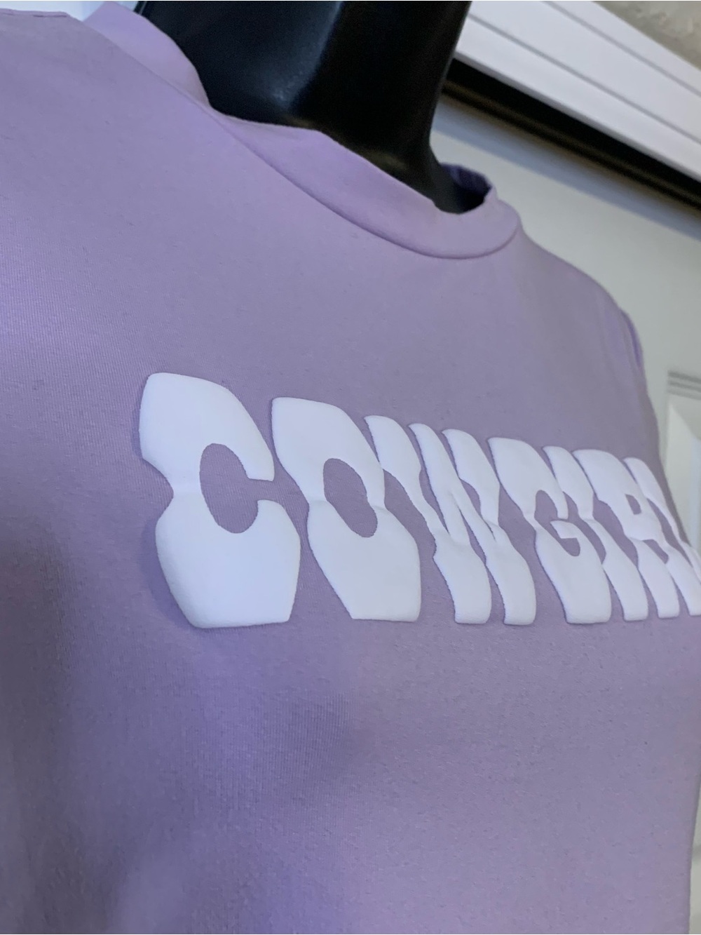 Lavender Cowgirl Crop Top - Picture 2 of 5